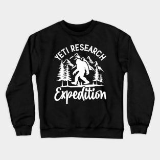 Yeti Bigfoot Research Sasquatch Believer Gifts Crewneck Sweatshirt